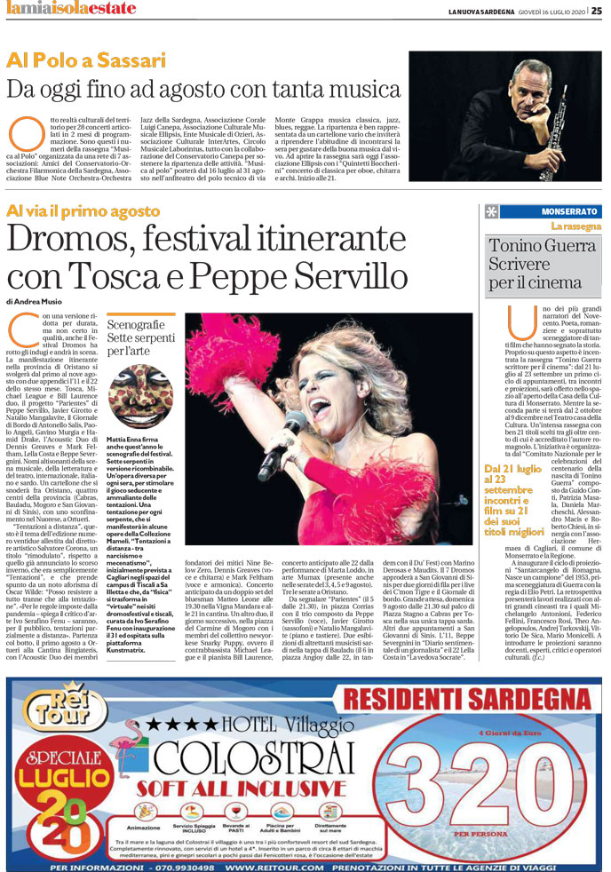 Rassegna stampa 16.07.2020