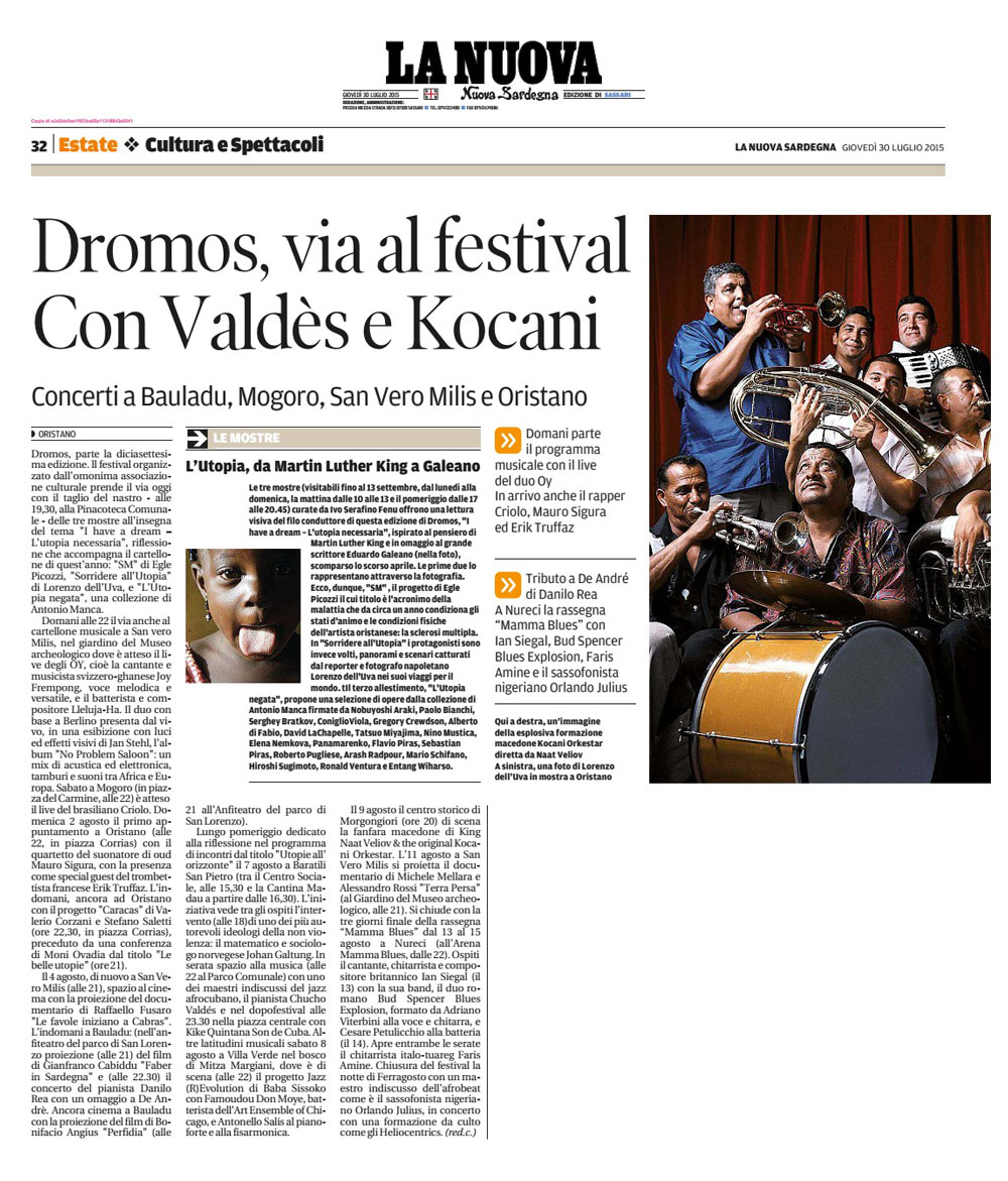 RASSEGNA STAMPA 30.07.2015