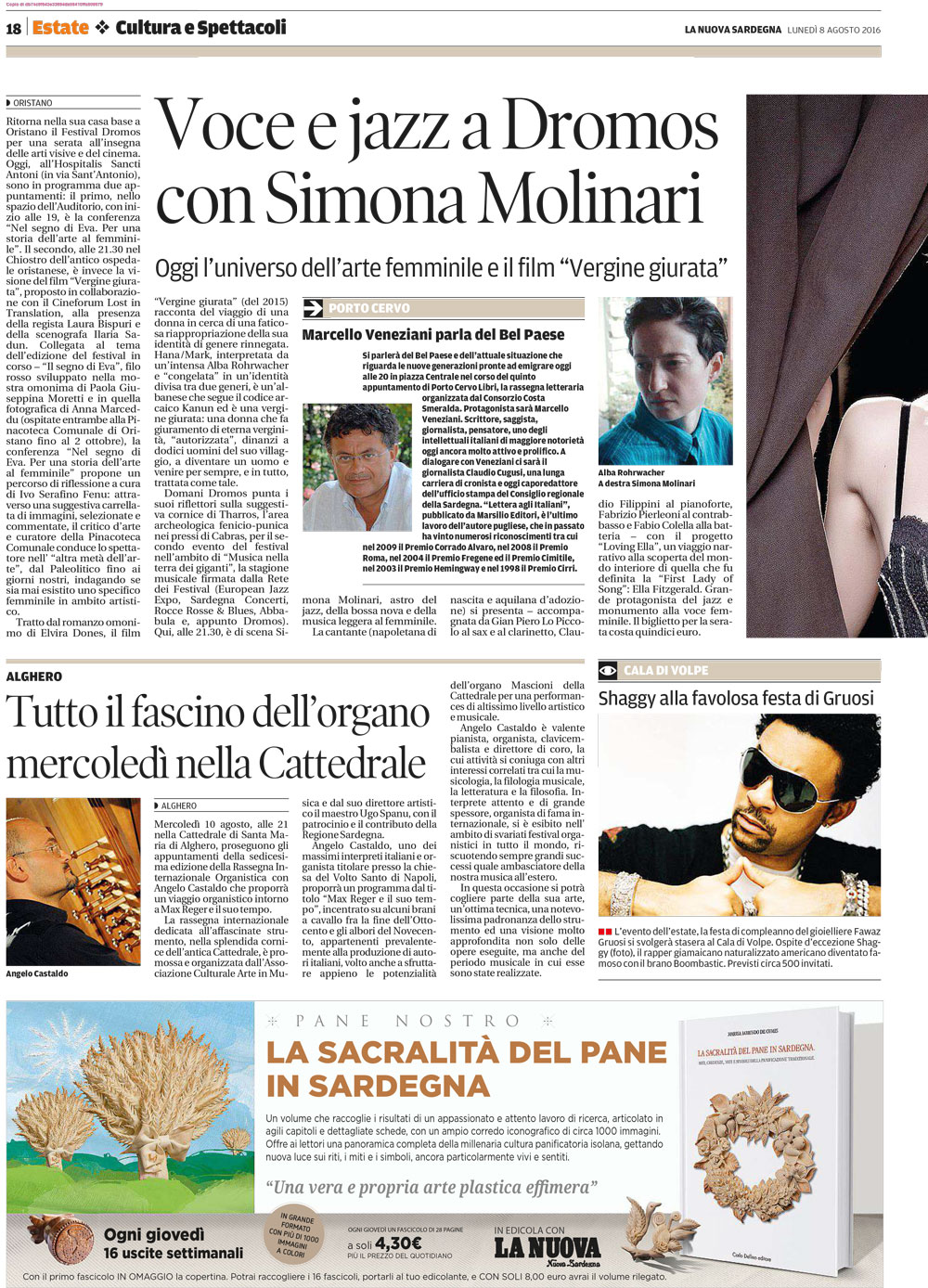 RASSEGNA STAMPA 08.08.2016